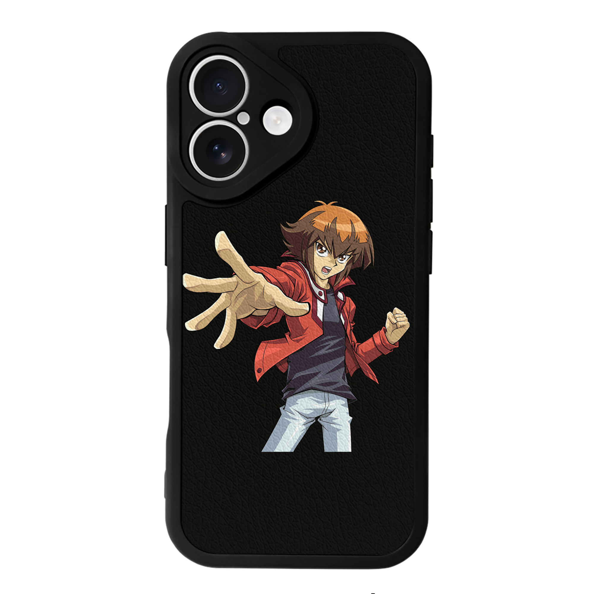 （画像用） 遊☆戯☆王 Yu-Gi-Oh! 【iPhone 16シリーズ対応】シリコンスマホケース（レザー調） 材質：シリコン